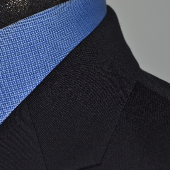 Calvin Klein 42R Sport Coat Blazer Suit Jacket Bla - Picture 2 of 8